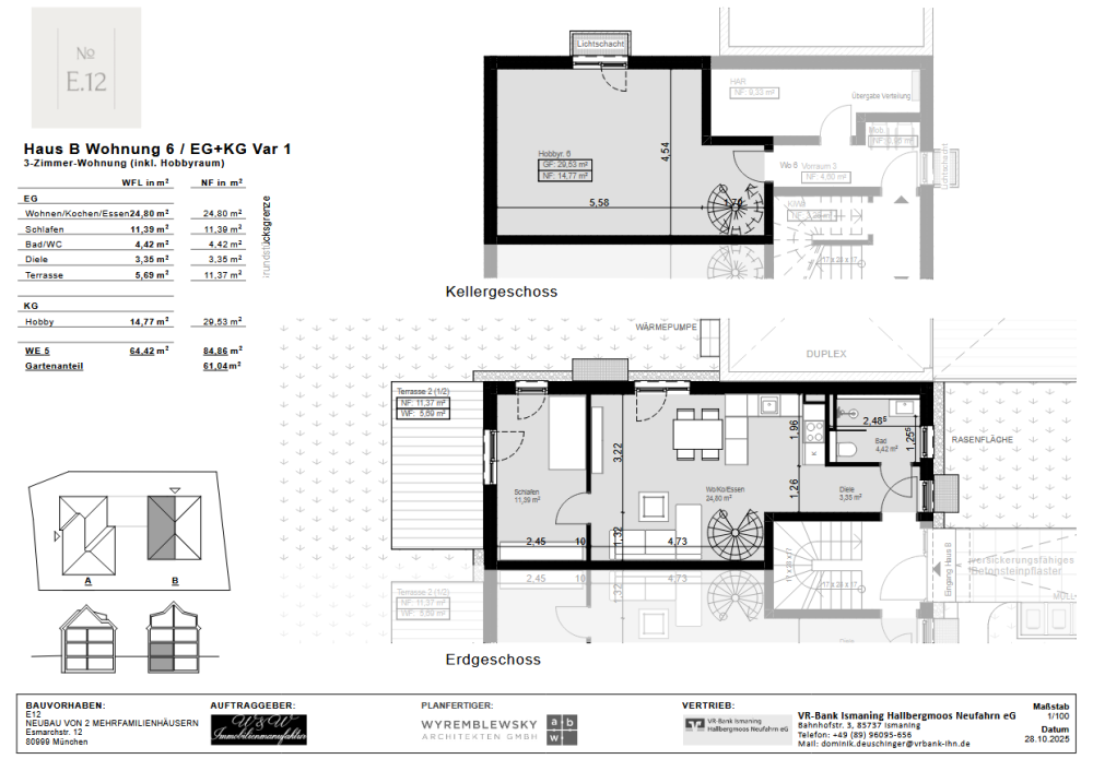 Grundriss - Variante 1