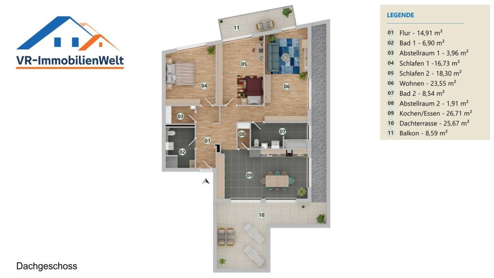 Neubau moderner Eigentumswohnungen im Ostviertel von Göttingen