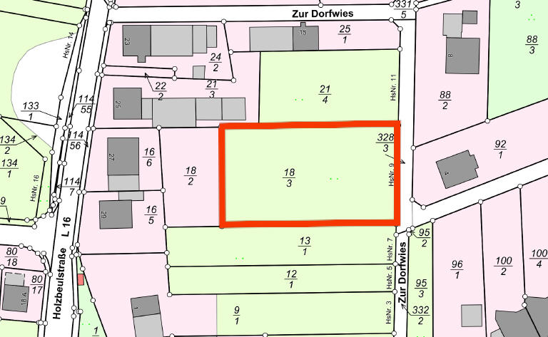 Großes, sonniges Grundstück in Ortsrandlage