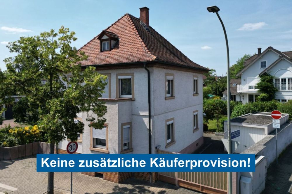 Klassisches Ein-/Zweifamilienhaus mit ansprechendem Gartengrundstück und Garage