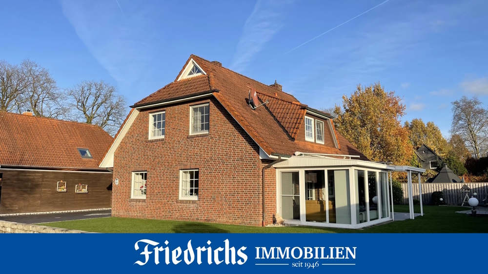 Attraktives EFH mit Wintergarten, Nebengebäude und großzügigem Garten in zentraler Lage von Edewecht