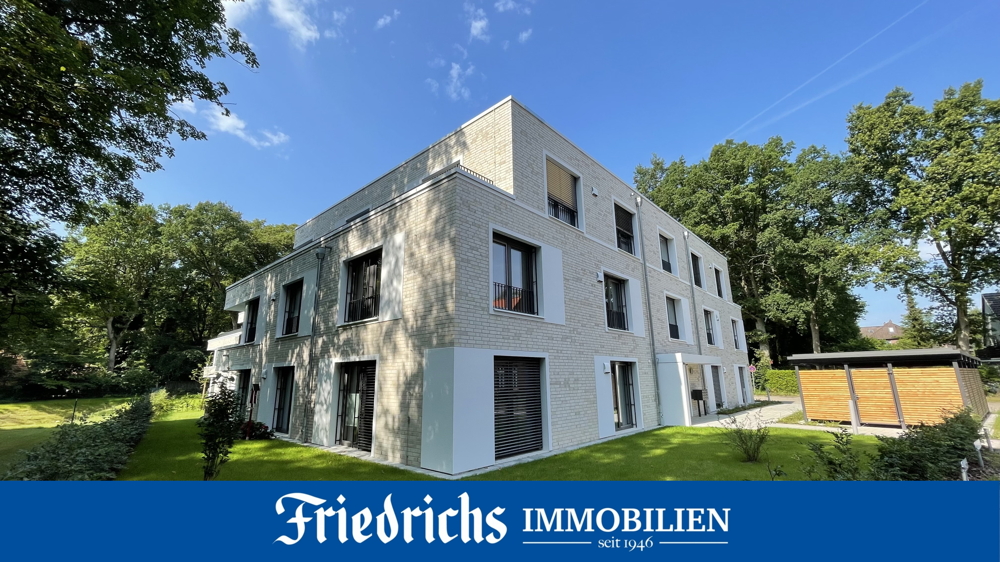 Hochwertige und barrierefreie 2-Zimmer-Wohnung im Obergeschoss mit Loggia und PKW-Stellplatz in Hude