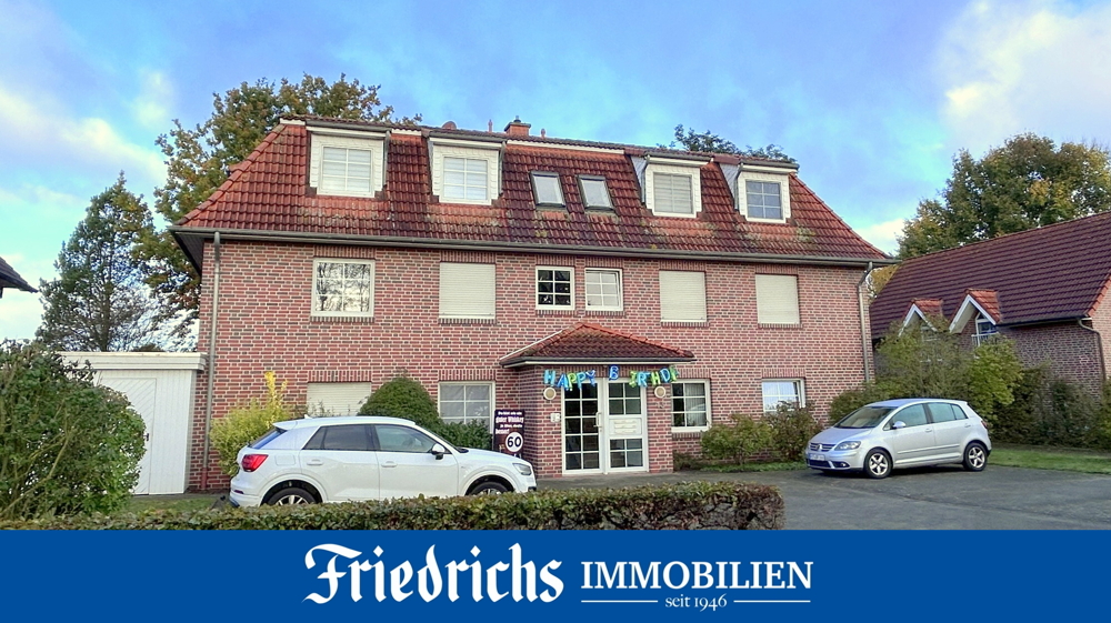 Kapitalanlage! Charmante 3-Zimmer-OG-Wohnung mit Balkon u. Stellplatz in zentraler Lage von Edewecht