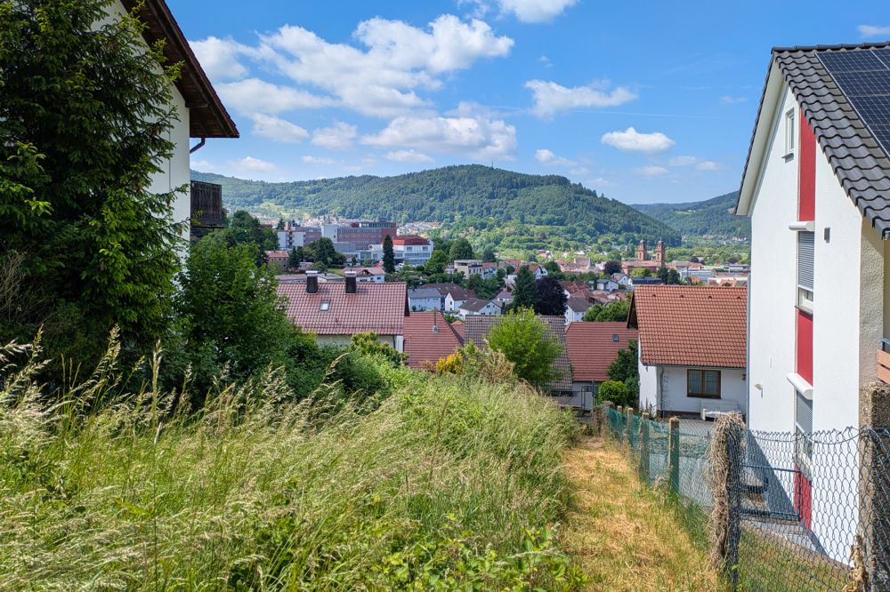 Außergewöhnliches Grundstück für ein außergewöhnliches Haus mit tollem Blick in Eberbach!