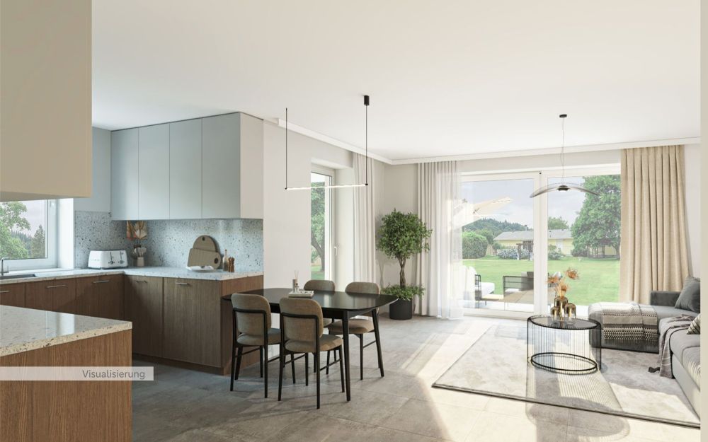 Visualisierung Wohnen/ Küche