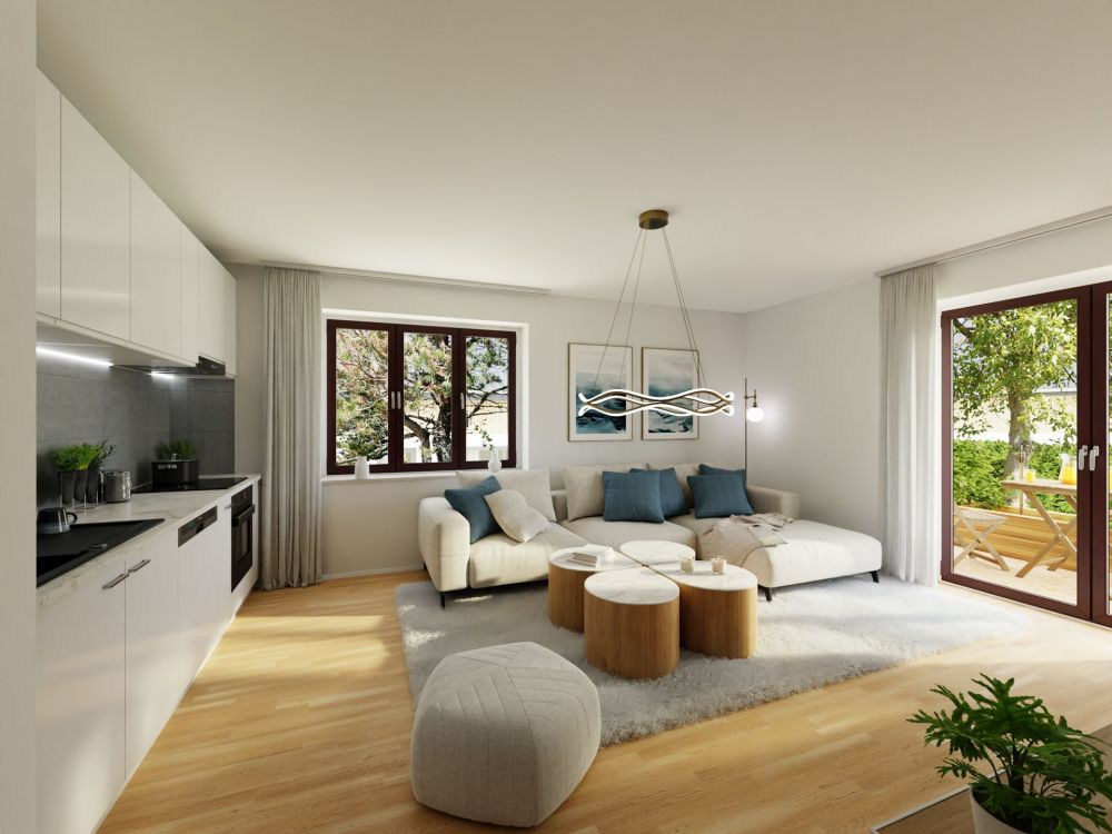 Erstbezug. Hochwertige Materialien. Garten.