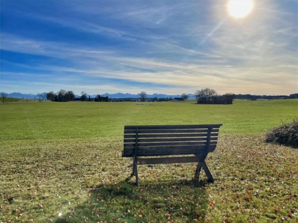 Ruhe, Sonne und Bergblick