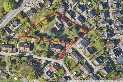 Baugebiet mit Bestandsimmobilie in Höhenlage von Kürten 