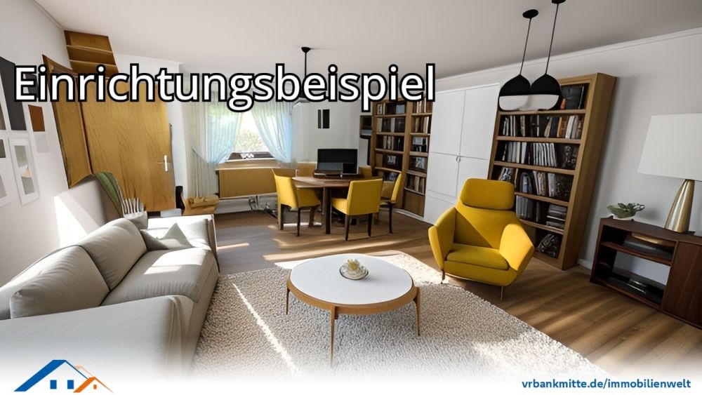 So könnte Ihr Wohnzimmer aussehen - Einrichtungsbeispiel EG Wohnzimmer