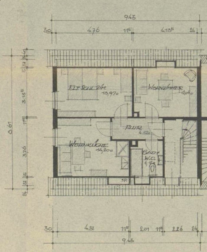 Doppelhaushälfte zu verkaufen – ruhige Lage am Ende einer Sackgasse!