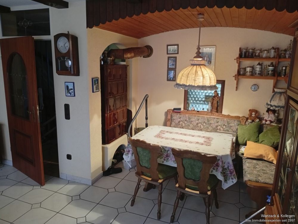 Essecke im Wohnzimmer