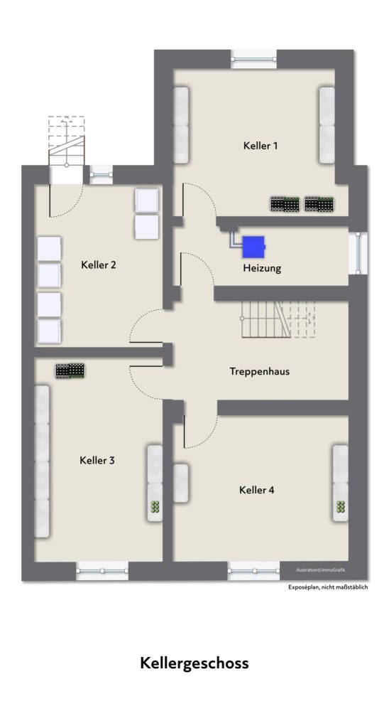 Drei Einheiten unter einem Dach, zentrales Mehrfamilienhaus in Rheine (10)
