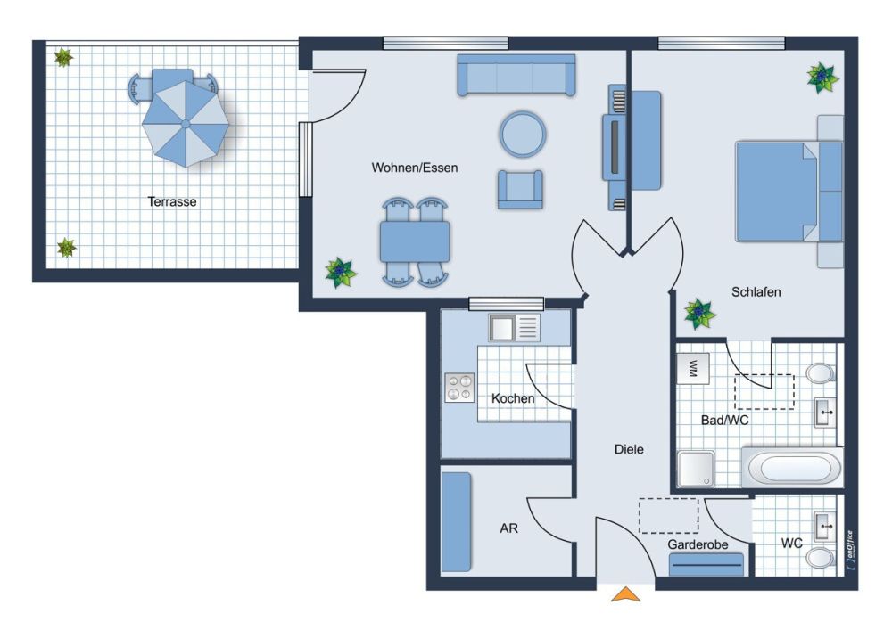 Wohnungsgrundriss