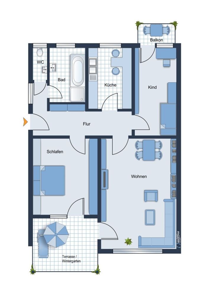Grundriss Wohnung