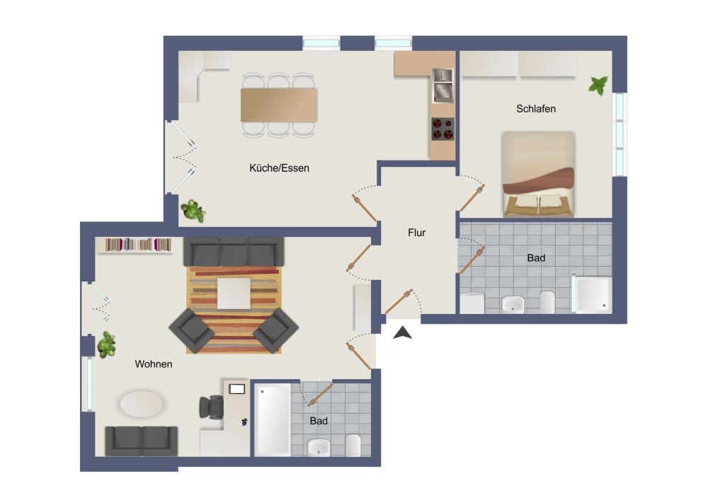 Erstbezug. Hochwertige Materialien. Garten.
