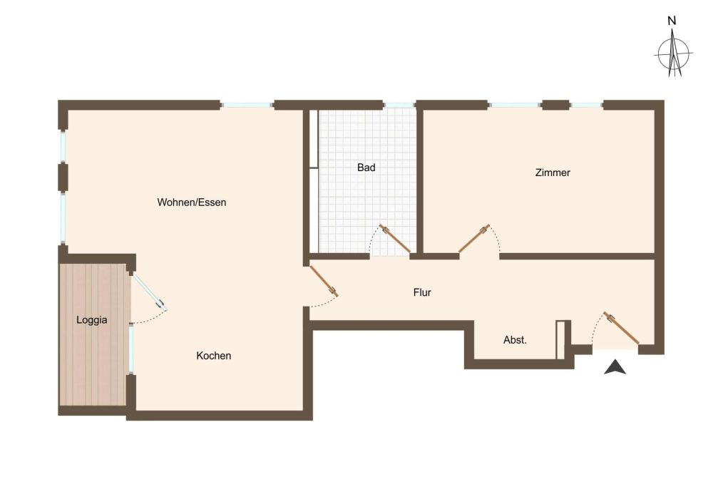 2-Zimmer-Wohnung im Zentrum von Viöl