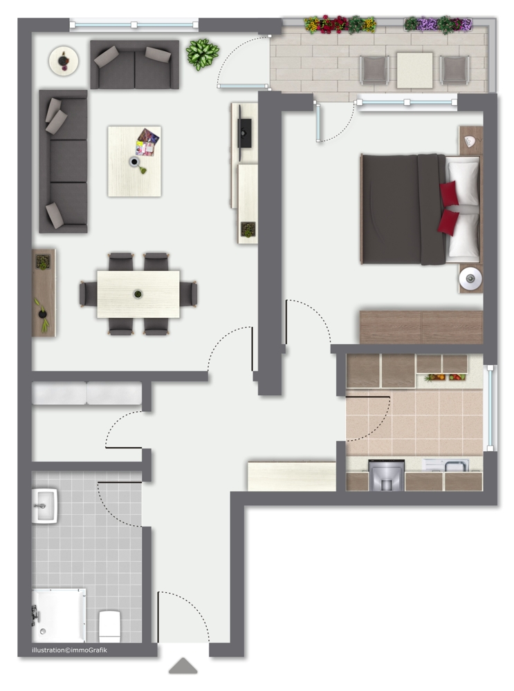 Vermietete 2-Zimmerwohnung in Bremen-Osterholz