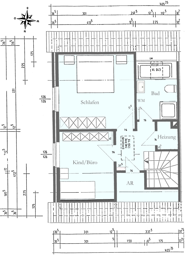 Doppelhaushälfte mit Terrasse, kleinem Garten und Garage
in ruhige, zentraler Wohnlage in Bad Zw'ahn