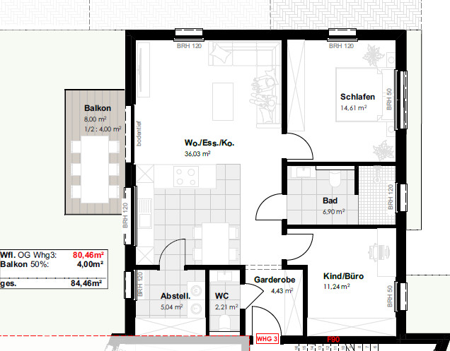 Mit Küche & Stellplatz!
hochwertige 3-Zimmer Wohnung 
in Rheine-Eschendorf zur Miete!