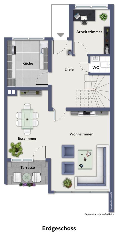 Grundriss - nicht maßstabsgerecht