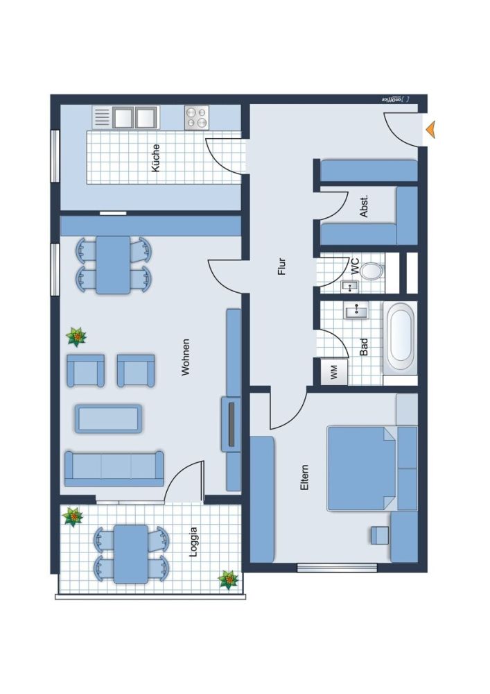 Grundriss Wohnung