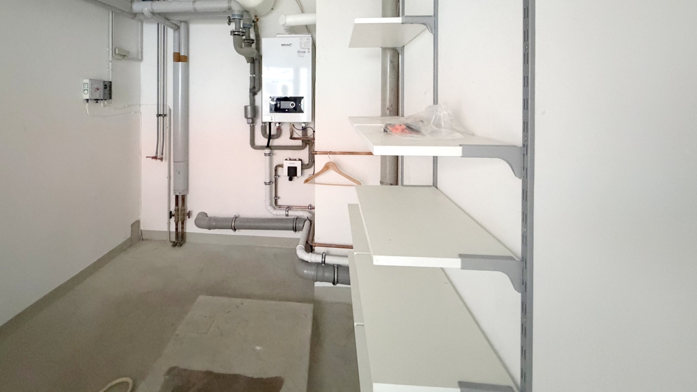 Heizungsraum mit zusätzlichem Stauraum