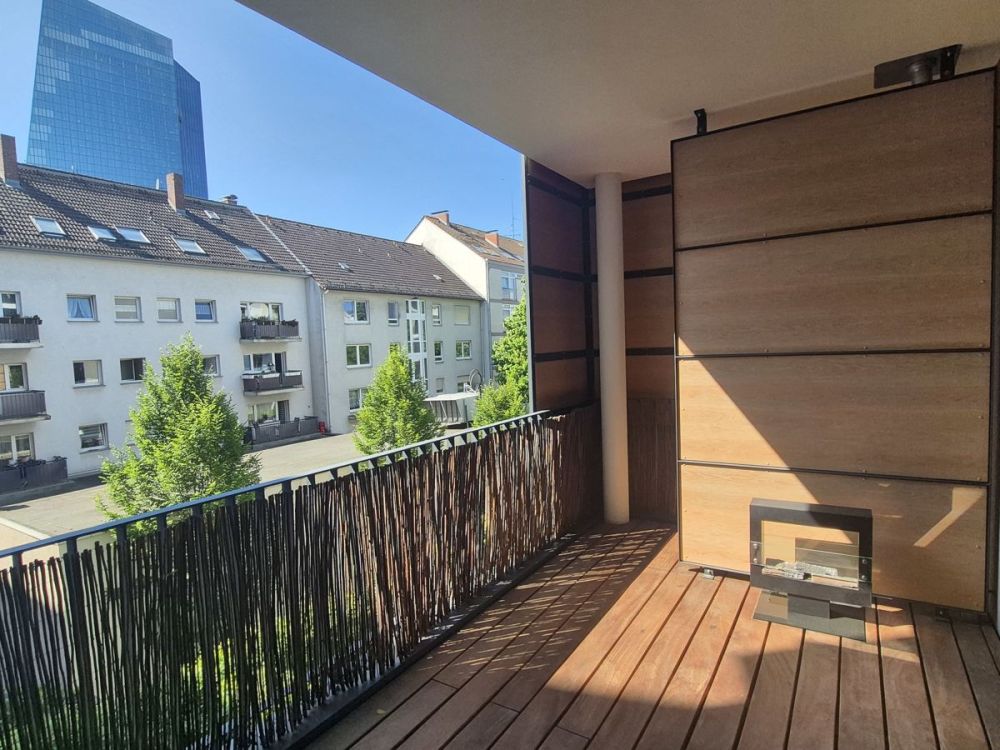 Stilvoll leben im Frankfurter Ostend – moderne 3-Zimmerwohnung mit Balkon, Fahrstuhl und Tiefgarage