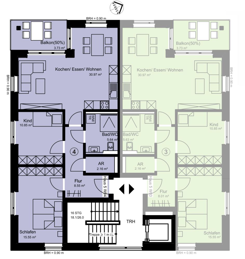 Wohnung 4 Grundriss | Haus 5
