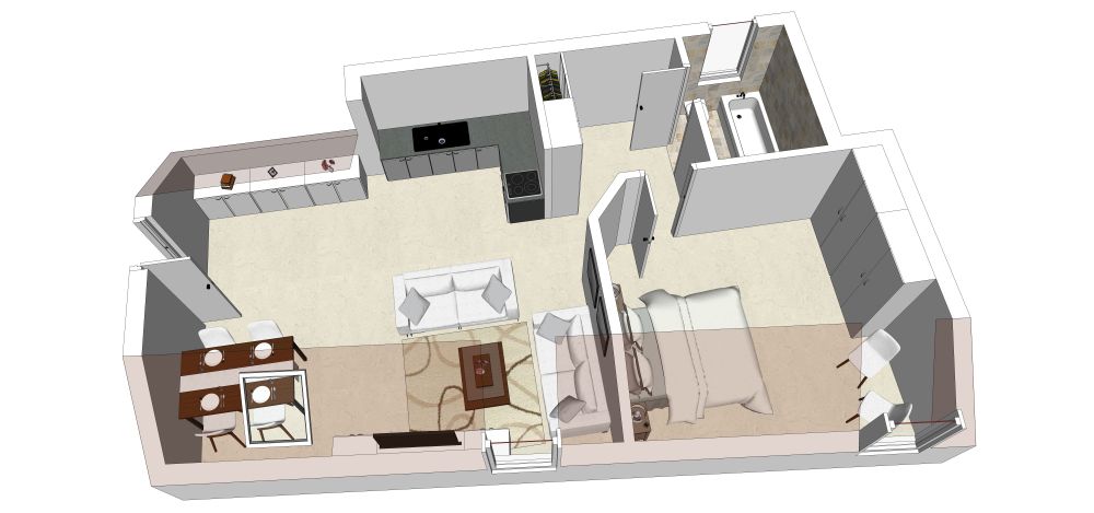 Dachgeschosswohnung in der Strandstraße