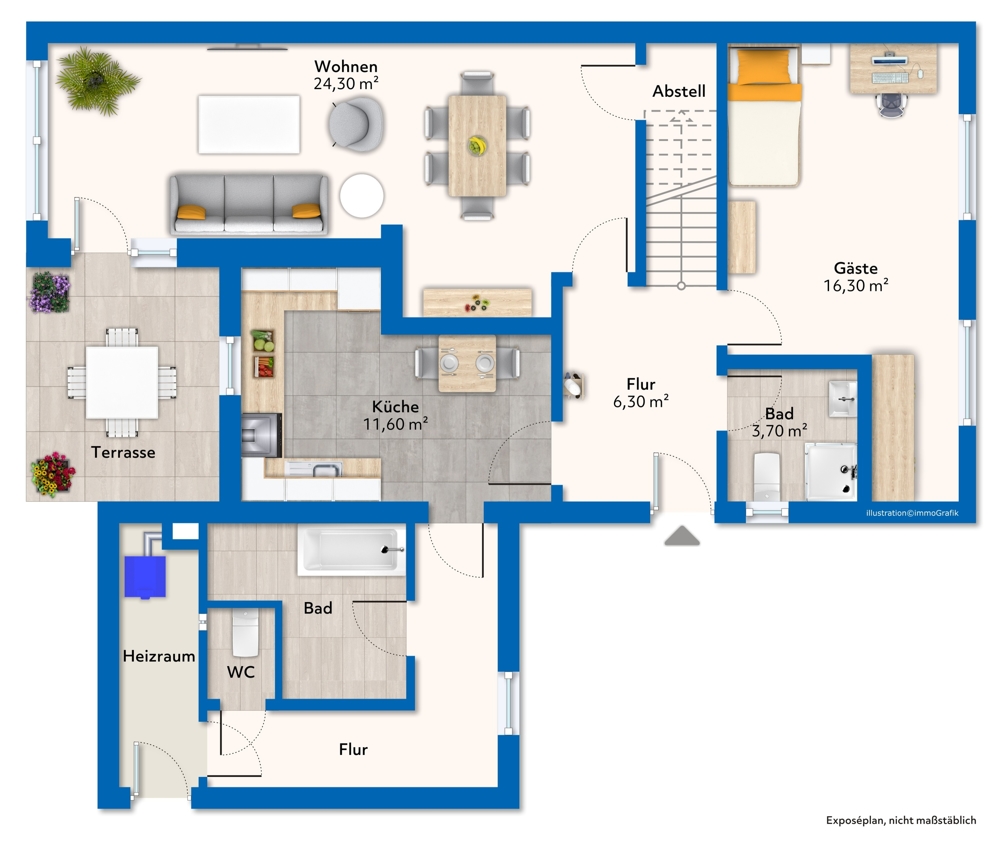 Gemütliche Doppelhaushälfte in ruhiger Lage