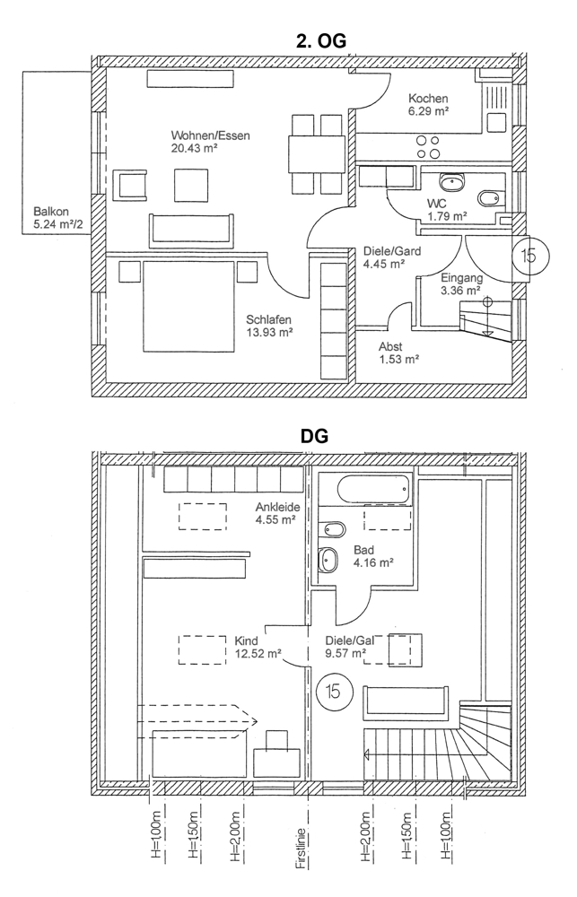 Schöne Maisonettewohnung mit Balkon in zentraler Lage