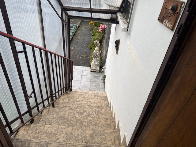 Treppe zum Garten
