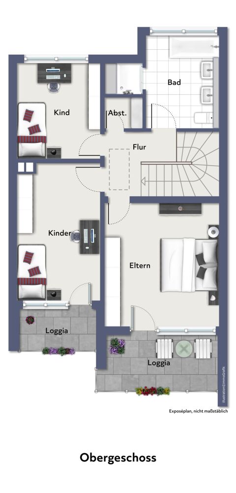 Grundriss - nicht maßstabsgerecht