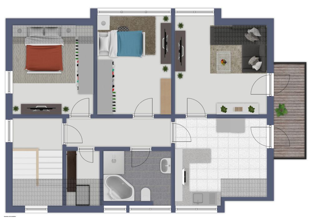 Selbst einziehen oder vermieten - Helle 3-Zimmer-Wohnung in Neuendettelsau
