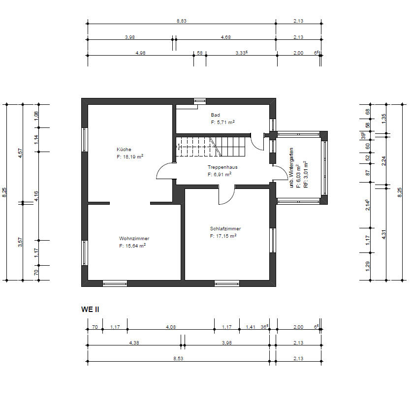 Grundriss Obergeschoss