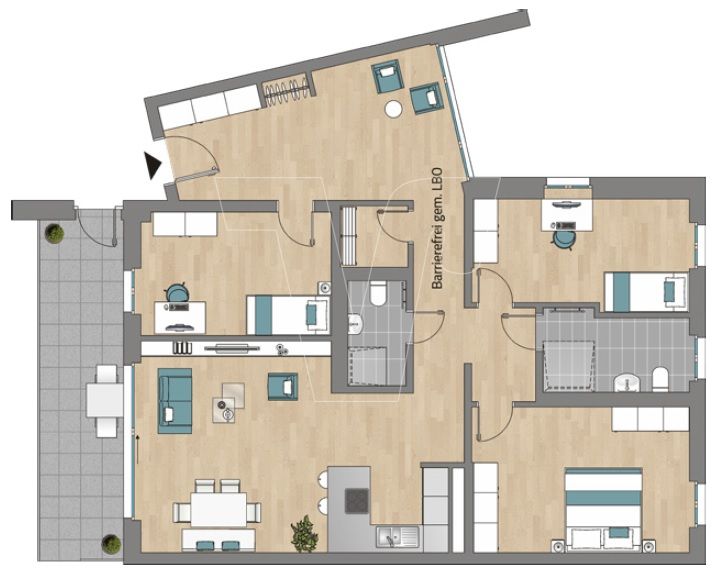 Bequemes Wohnen mitten in Backnang