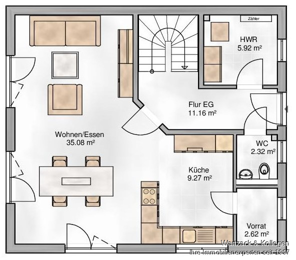 Herrliches Grundstück 
zur sofortigen Bebauung 
mit einem Ein- oder Zweifamilienhaus