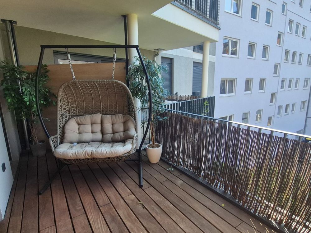 Stilvoll leben im Frankfurter Ostend – moderne 3-Zimmerwohnung mit Balkon, Fahrstuhl und Tiefgarage