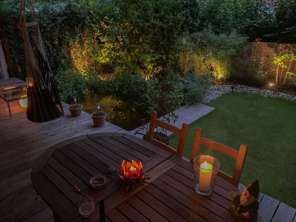 Fotos vom Sommer - Terrasse in Abendstimmung