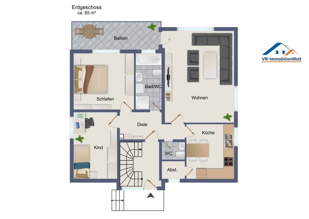 Gepflegtes 3-Familienhaus  – Voll vermietetes Anlageobjekt in ruhiger Lage
