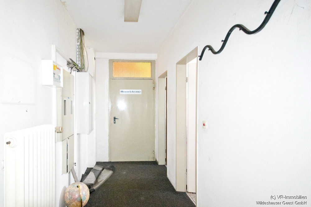 Flur zu den Toiletten