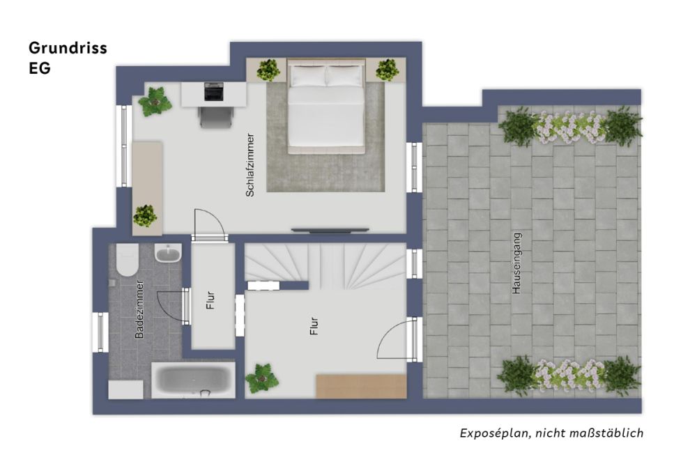 Einzigartige Maisonettewohnung mit Kamin & Klimagerät – diese Wohnung gibt es nur einmal!