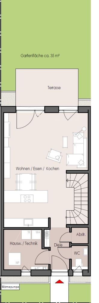 Neubau-Reihenhaus in Rodgau-Dudenhofen – individuell ausbaufähig