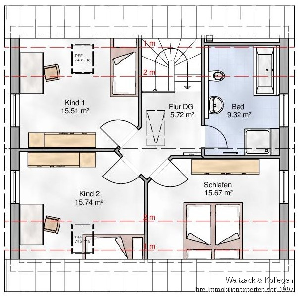 Herrliches Grundstück 
zur sofortigen Bebauung 
mit einem Ein- oder Zweifamilienhaus