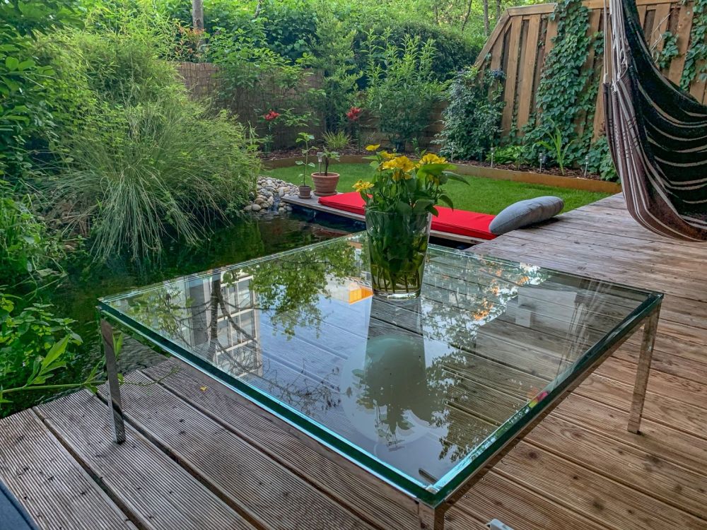 Fotos vom Sommer - Terrasse mit Blick ins Grüne