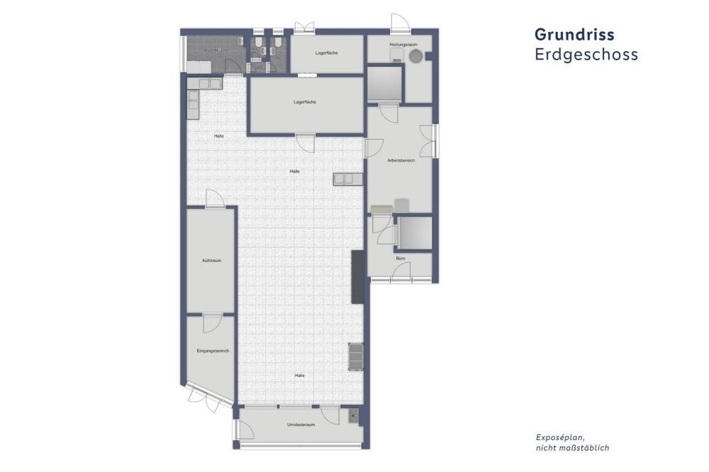 Produktionshalle mit vielseitigen Nutzungsmöglichkeiten in zentraler Lage von Klein-Umstadt