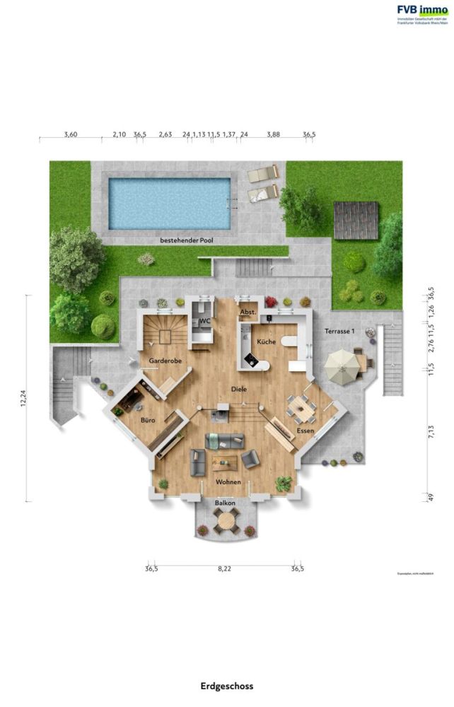 Wohnen mit Weitblick: Stilvolles Einfamilienhaus mit Einliegerwohnung in Schweinheim (14)