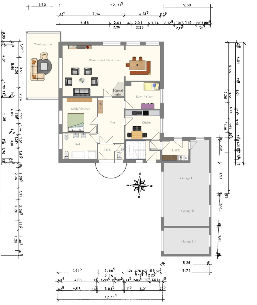 Friedrichsfehn - ruhige Wohnlage! Dreifamilienhaus mit bezugsfreier Hauptwohnung / nahe Oldenburg