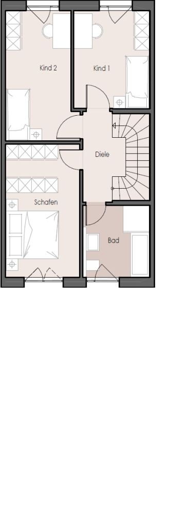 Neubau-Reihenhaus in Rodgau-Dudenhofen – individuell ausbaufähig
