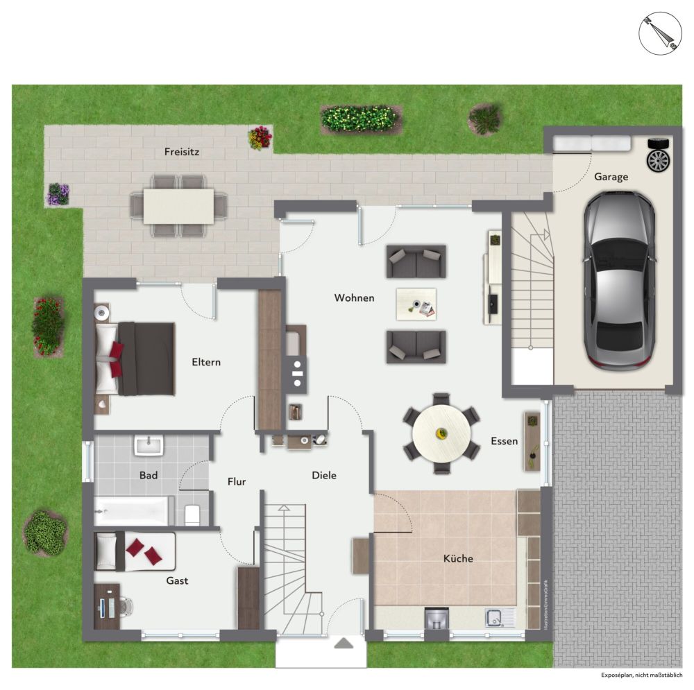 Grundriss immoGrafik EG